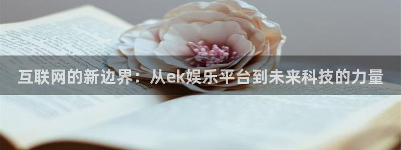 天天购彩平台注册入口：互联网的新边界：从ek娱乐平台到未来科技的力量