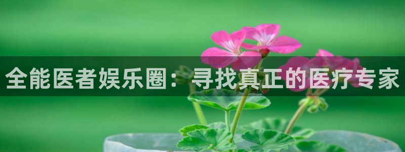天天购彩平台招商：全能医者娱乐圈：寻找真正的医疗专家
